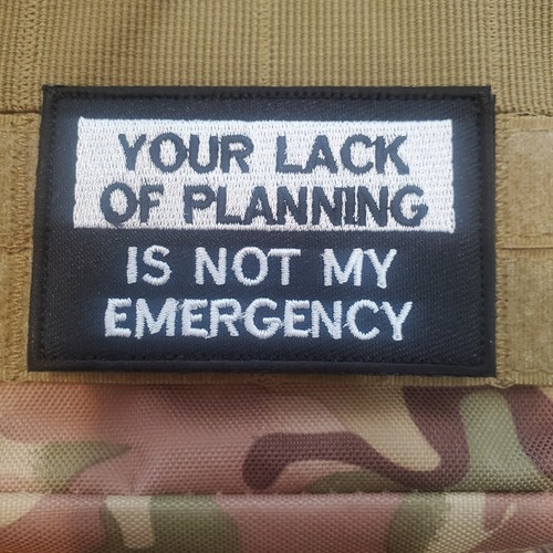 Your lack planning - lack, not